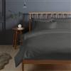 Pizuna Linens Pizuna Copripiumino Matrimoniale Cotone 240x200 Grigio 400 fili 3 Pezzi Set