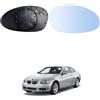 TUTTO PER QUATTRO Vetro Specchietto Retrovisore Per Bmw 1 (E81,E82,E87,E88) 2004-2012, 3 (E46) Coupe/Cabrio 1999-2006, 3 (E90,E91) 2004-2008, Termico, Blu, TUTTO PER QUATTRO (DESTRO)