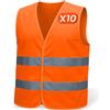 MAZALAT work wear Gilet alta Visibilità Uomo, Gilet Riflettenti per Uomo e donna, conformi alle norme EN ISO 20471 e 13688, Gilet moto alta visibilità, Gilet catarifrangente Auto