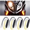 JNNJ 4 Pezzi Decoder Indicatori Direzione LED Moto, 12v LED Resistenza Di Carico Indicatore Lampeggiatore, Moto LED Frecce Resistenze Indicatori Direzione Decoder, Per Moto Scooter Quad off Road