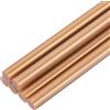 QUARKZMAN 6Pz Mini Bastoncini a Caldo di EVA per Pistola Colla a Caldo 7mm x 100mm Colla Stick Piccoli, Oro Metallico