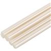 QUARKZMAN 6Pz Mini Bastoncini a Caldo di EVA per Pistola Colla a Caldo 7mm x 100mm Colla Stick Piccoli, Bianco Metallizzato