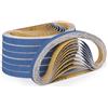Shineboc Nastri Abrasivi 13 x 457 mm,40 Pezzi Nastro Abrasivo 100 Grane Carta Abrasiva per Levigatrice a Nastro per Lucidare Metallo, Legno