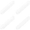 MOROBOR Mini maniglie autoadesive per cassetti, 4 pezzi, in acrilico trasparente, autoadesive, per porte in vetro, finestre, armadi, cassetti, 75 mm