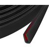 Protalwell Bordo bordo, bordo in gomma da 2 mm(3/32), flessibile autoadesivo a U, protezione per bordi taglienti, lamiera e porte dell'auto, protezione per porte auto, colore nero, 6 m
