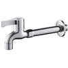 QIYOU Rubinetto da parete per acqua fredda, in ottone, cromato