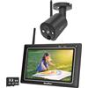 SecuFirst Kit di Telecamere di Sorveglianza per Esterni con Monitor Interno