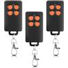 APKLVSR Remplacement pour SCS Sentinel AAM0121 - Télécommande de Portail 4 Canaux à Code Tournant, 433 MHz, Portée 50 m, Sécurité Renforcée, Compatible Motorisations Portail (arancione, 3 pièces)