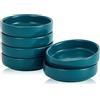 Swuut Set di 6 piccoli piatti in ceramica da 9 cm, ciotole per bustine di tè, piattini, snack, balti curry, gelato, sushi, ketchup, barbecue (verde)