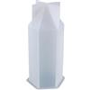 Leliafleury Stampo in silicone a forma di cono esagonale, stampo per candele in resina per realizzare candele fai da te, 14,1 x 6,3 cm