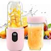BIZOI Mini Frullatore Portatile, Mini Mixer per Smoothies, Mini Frullatore Elettrico con Display Digitale, Frullatore Portatile da 500ml per Cucina, Palestra, Viaggi, Campeggio, Ufficio, Campeggio