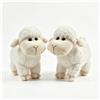 Wonder Sprout Peluche Bianco Agnello 2 pezzi super morbido da collezione peluche Interessante pecora compagno per coccole pisolini e decorazioni per la casa regalo Halloween Natale bambine e bambini - 18cm