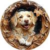 Hakumata Puzzle in legno per adulti Cane Golden Retriever - 300 pezzi puzzle in legno in scatola regalo, decorazione murale e regalo per amici e familiari (14 anni+)