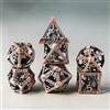 Elifel Dadi Set D&D Metallo 7 pezzi D4 D6 D8 D10 D12 D20 D% Drago 3D Cavo Poliedrici Dadi per Dungeons and Dragons Pathfinder Warhammer Giochi da Tavolo RPG MTG Giochi