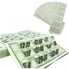Genérico 318 Cartoni Numeri Fustellati per Bingo Tradizionale a 90 Palle (Verde)