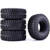 KINGCOO Pneumatici RC per auto, 4 pezzi RC Crawler in gomma da 1,9 pollici, per 1:10 RC Rock Crawler Parti per Axial SCX10 D90 TF2 TRX4 Tamiya Redcat Gen8 (100 mm)