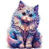 Jigfoxy Ragdoll Gatto Puzzle in Legno, Puzzle in Legno per Adulti, Adatto per Adulti e Bambini, Giocattolo Unico a Forma di Animale, Regalo Adatto per Famiglia e Amici, L-25.6 * 34cm-233 pezzi