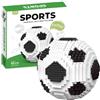 FCXVXCL Calcio Building Blocchi Calcio Costruzioni Giocattoli Set di Mattoncini da Costruzione 3D Pallacanestro Blocchi Incastro Adatto Bambini e Adulti per Party Natale