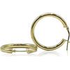 La Triade Studio - Orecchini per Donna a Cerchio in Argento Sterling 925 Placcati Oro, Design Elegante e Versatile. (25 mm)