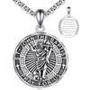 YFN Santo Patron Collana in argento Sterling Amuleto Medaglia Ciondolo Gioielli Religiosi Regali per Uomo Donna