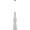 Alessi Pulcina MDL11 W Frullino Montalatte di Design, in Resina Termoplastica, Frusta in Acciaio e Batteria Ricaricabile, Bianco