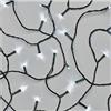 EMOS Catena luminosa a LED bianca fredda per interni ed esterni, 12 m di lunghezza, IP44, con 120 LED + 5 m di cavo e alimentatore, funzione timer 6 ore, per feste, Natale,