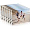 AITEE Cornici per foto in acrilico, 10 x 15 cm, blocco 20% più spesso, trasparenti, autoportanti, su entrambi i lati, magnetiche, in Lucite, senza cornice, quadrate, regalo per desktop