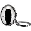 Alessi Fa07 Bon Bon Portachiavi/Portagettone, Acciaio Inossidabile 18/10, Lucido, Resina Termoplastica, Grigio (Argento), ‎8.51 x 4.19 x 3.3 cm; 58.97 grammi