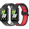 BDIG 2 Pezzi Cinturino Compatibile con Samsung Galaxy Fit 3, Cinturino Sportivi in Silicone Morbido Bicolor per Samsung Galaxy Fit 3