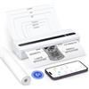 BORN4SHIP PB821 Stampante Termica Portatile A4 Bluetooth, Compatibile con Android e iOS, Supporta Carta Termica A4 210 x 297 mm, per Casa, Ufficio e Viaggio, Bianco