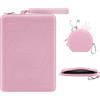 MoKo 6-7 pollici Custodia in silicone per Kindles e E-Reader, borsa multiuso con custodia per accessori adatta a Paperwhite/Colorsoft da 7" Paperwhite da 6,8", Kindle 6, Nook, iPad Mini 6, Rosa