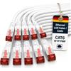 1aTTack.de 10 x 2 m - Cavo di rete Cat 6 Cavo patch Cat 6 RJ45 SFTP - Bianco