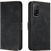 Bravoday Cover per Xiaomi Mi 10T 5G / Xiaomi Mi 10T PRO 5G, Flip Custodia in Pelle PU Portafoglio Custodia per Xiaomi Mi 10T 5G / Xiaomi Mi 10T PRO 5G, con Slot per Schede, Nero