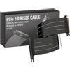 LINKUP - AVA5 Cavo Riser PCIE 5.0 [70cm (Lunghezza totale 74cm)] Pronto per RTX5090 RX9070 GPU | Velocità x16 128GB/s | Compatibile con PCIE 4.0 e WRX80/WRX90E | Angolo Retto Nero