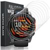 Pnakqil 8 Pezzi Vetro Temperato per Garmin Fenix 8 47mm/Garmin Fenix 7X Pro/Garmin Epix Pro 51mm Pellicola Protettiva,Durezza 9H Antigraffio Senza Bolle Ultra HD Trasparente Vetrino Protezione