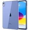 MoKo Custodia per iPad (A16) 11a Generazione 2025, iPad 10a Generazione Custodia 2022 Cover Protettiva in TPU Trasparente Morbido Antiurto e Leggero con Posteriore Trasparente, Viola Nebbia