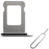 Cemobile Supporto per slot per scheda SIM di ricambio per iPhone 15 Pro e 15 Pro Max (versione SIM singola) con anello di tenuta in gomma impermeabile + perno di espulsione aperto (titanio naturale)