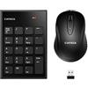 CATECK Tastierino Numerico e Mouse Combinati, Wireless 2,4G con Ricevitore USB per Computer, Laptop e Notebook