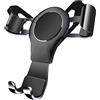 MICMXMO Supporto per Cellulare da Auto per Audi A1 8X 2010-2018, Porta Cellulare Auto Gravity Auto Lock Stabile Jitter Hatchback Smartphone di Alluminio Universale Car Phone Holder (Nero)