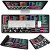 Niuny Tappetino Mouse Excel Scorciatoie Italiano 1Pcs Tappeto Mouse xxl 60 * 30cm Tappetini Mouse con Scorciatoie Excel Word Windows Powerpoint Italiano Impermeabile Antiscivolo Bordi Cuciti