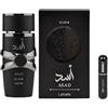RESAES Resistant and aesthetic Profumo Asad Original 100 ml, Eau da Parfum importato da Dubai con aromi dolci di lunga durata, ideale per l'uso quotidiano e notturno, include atomizzatore ricaricabile 5 ml (Asad Elixir)