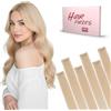 SEGO Pro Extension Capelli Veri Clip 6 Pezzi 25cm #60 Biondo Platino Extension Clip Capelli Veri Umani Fascia Unica Highlight Remy Human Hair Naturali (31g)