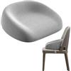 PORFOYO Rialzo Sedia Bambini Cuscino, Cuscino Sedia Bambini, Cuscino Da Seduta, 6 A 8 Cm Di Altezza, Antiscivolo, Lavabile, Portatile, Smontabile Per Tavolo Da Pranzo, Grigio