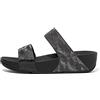 Fitflop Lulu Glitz Slides, Infradito Donna, Tutto Nero, 36 EU