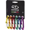 Climbing Technology 2C43900999CTXXP Fly-Weight Evo Pack Moschettone, Confezione da 6 Pezzi, Assortiti