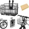 CEASELESLY Cestino per Bici,Cestino anteriore per bicicletta,Cestino per Bicicletta Ripiegabile,Hanging Bicicletta Cestino Anteriore e Posteriore per diverse biciclette pieghevoli e mountain bike