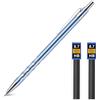 AOOSU Matite Meccaniche Set, 0.7MM Portamine in Metallo, Art Matite Portamine con 2 Tubo HB Mine Art con Mine per Artista Studenti Bambino Disegno Scrittura Schizzi (Azzurro)
