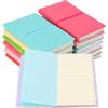 ZEONHEI 12 mini Taccuino Tascabile, Block Notes con custodia in pelle PU, piccoli Quadernino per diario memo diario, 13 x 8 cm, 100 fogli/200 pagine, 6 colori