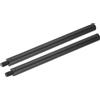 sourcing map 2 tubi di prolunga in metallo per microfono, da maschio a 3/8 femmina da 3/8, estensori per microfono, aste a vite per microfono esteso, 21 x 1,5 cm, nero