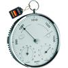 TFA Dostmann Stazione Meteo analogica, 20.3006.42 con Anello in Metallo, barometro, termometro, igrometro, Argento